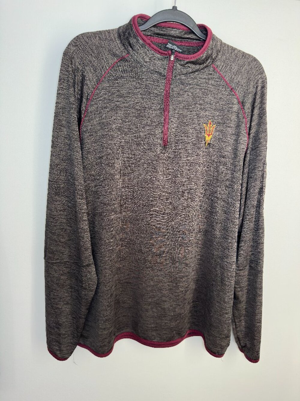 ARIZONA STATE UNIVERSITY SUN DEVILS DRI FIT PULLOVER. QUARTER ZIP